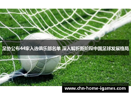 足协公布44家入选俱乐部名单 深入解析新阶段中国足球发展格局